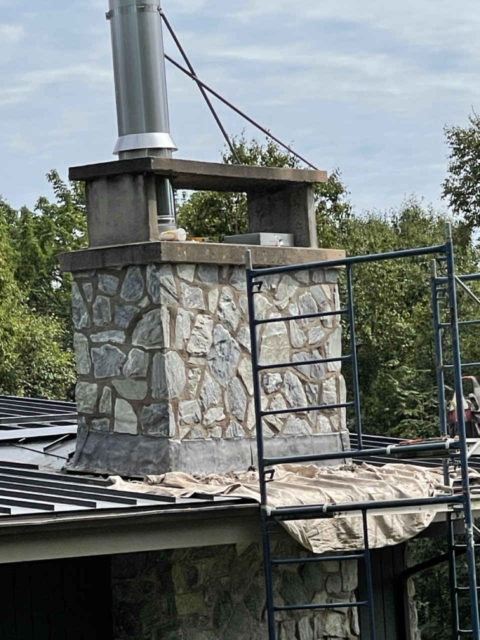 Historic natural stone masonry restoration in Prince Edward Island